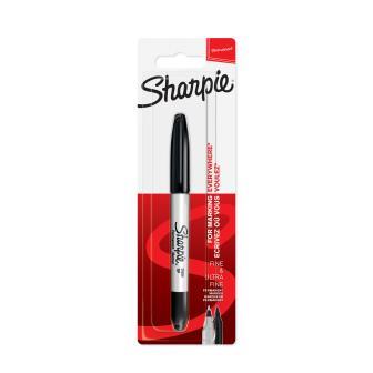 SHARPIE PERMNENT MARK TWIN BLK (1985877)